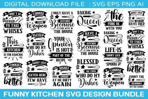 Funny Kitchen SVG Bundle /Cutting Board