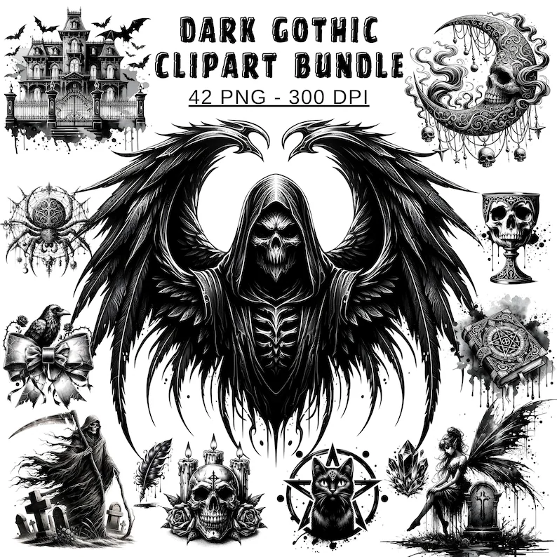 Gothic Clipart PNG 15 design