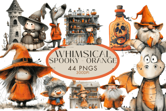 مجموعة من 40 تصميم غريب الأطوار، مخيف، هالوويين