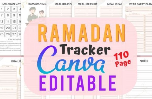 Ramadan Planner Canva Template