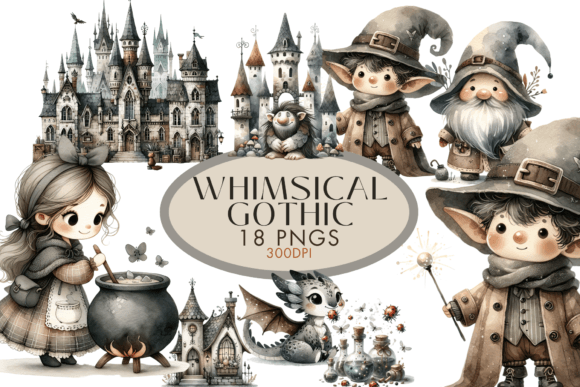 غريب الأطوار عيد الهالووين تصميمات فنية بالألوان المائية