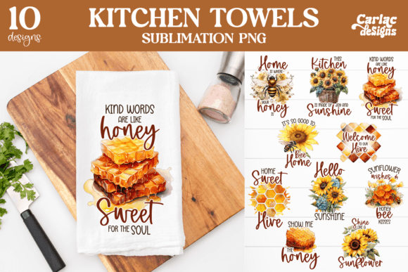 Kitchen Towel Sublimation Bundle