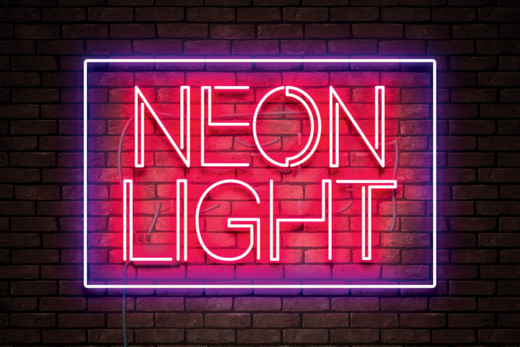 Neon Light Font