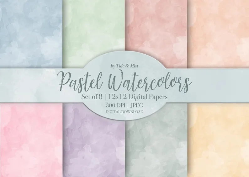Pastel Watercolor Backgrounds