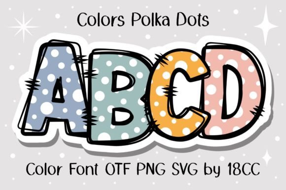 Colors Polka Dots Font