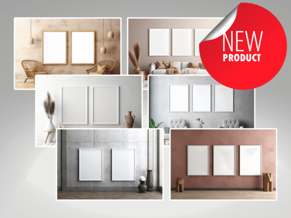 Frame Mockup Bundle PSD Wall Mockup 100+