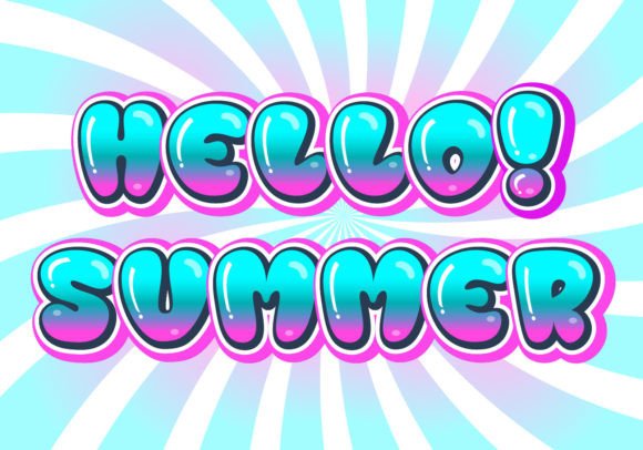 Bubble Pink Blue Font