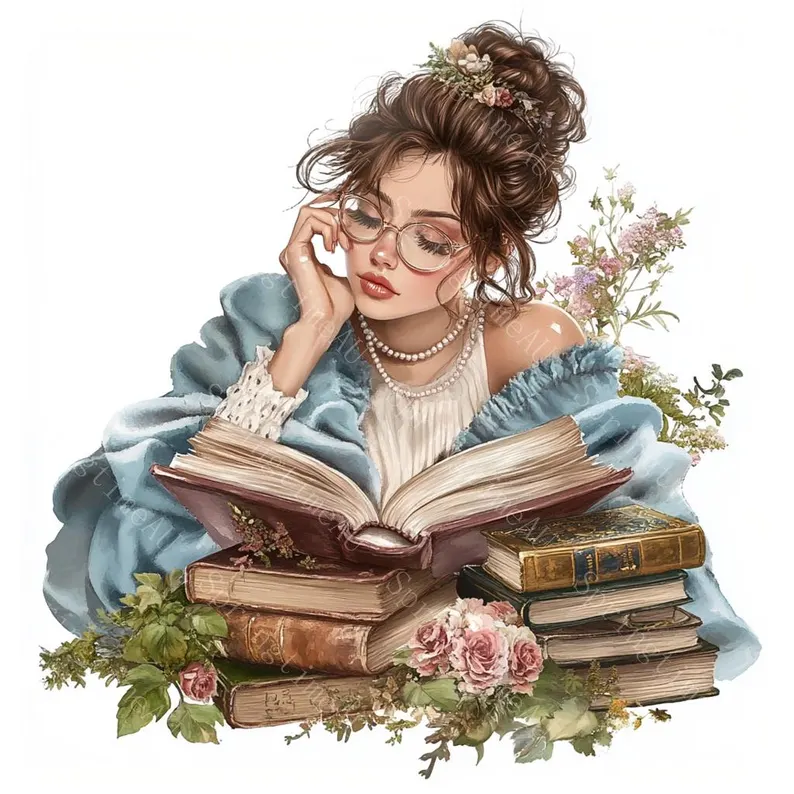 Girl With Green Gildan Holding a Book in Her Hands