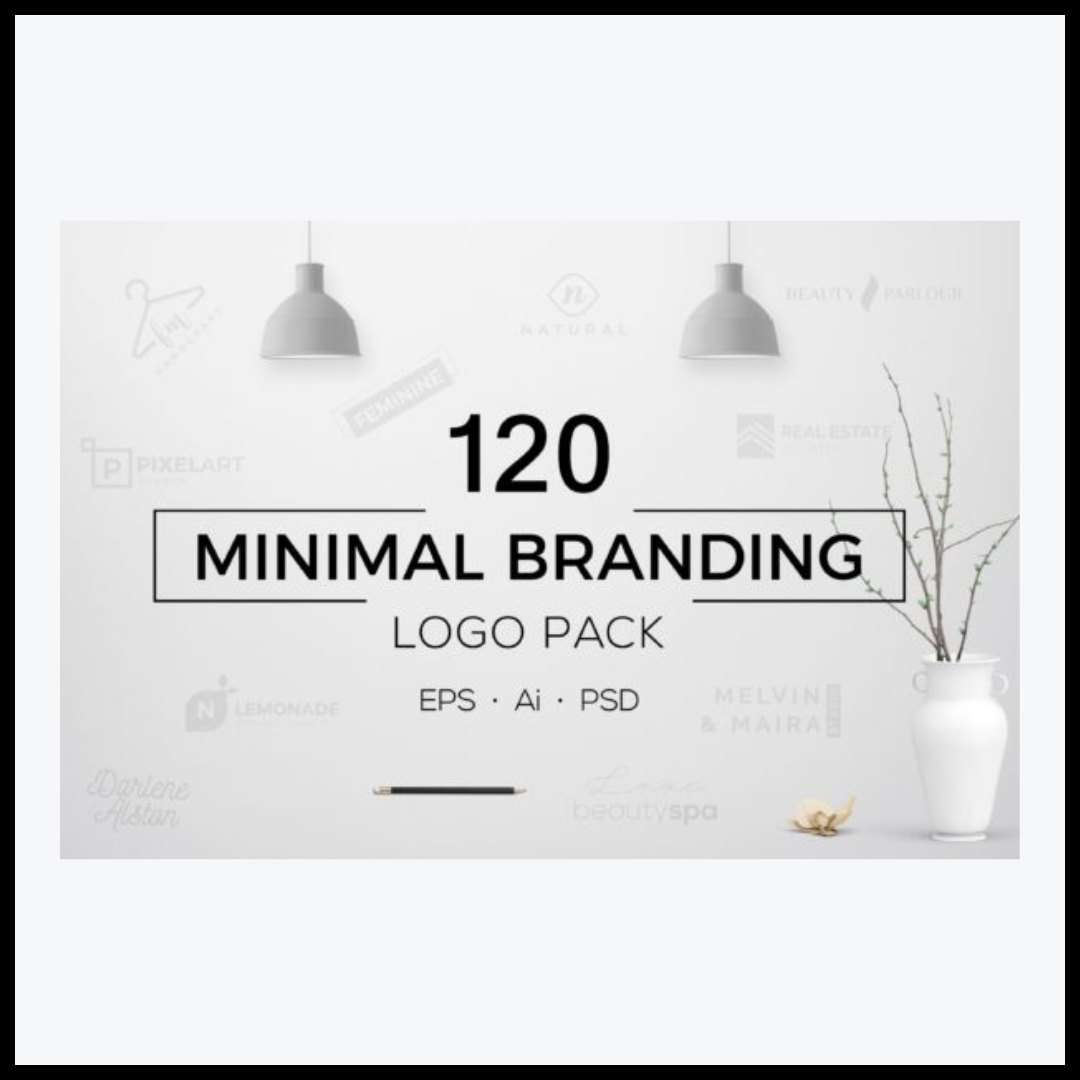 120 Minimal Branding Logo Pack
