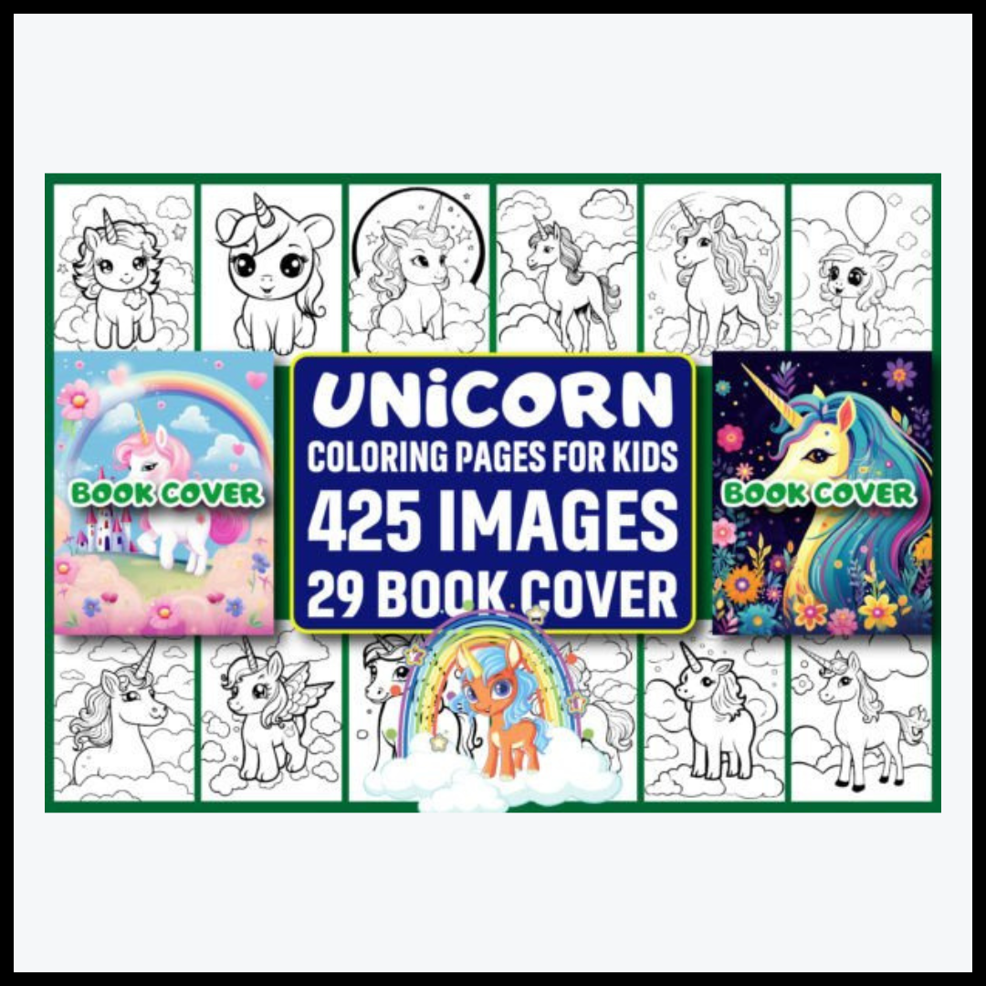 425 Unicorn Coloring Pages for Kids