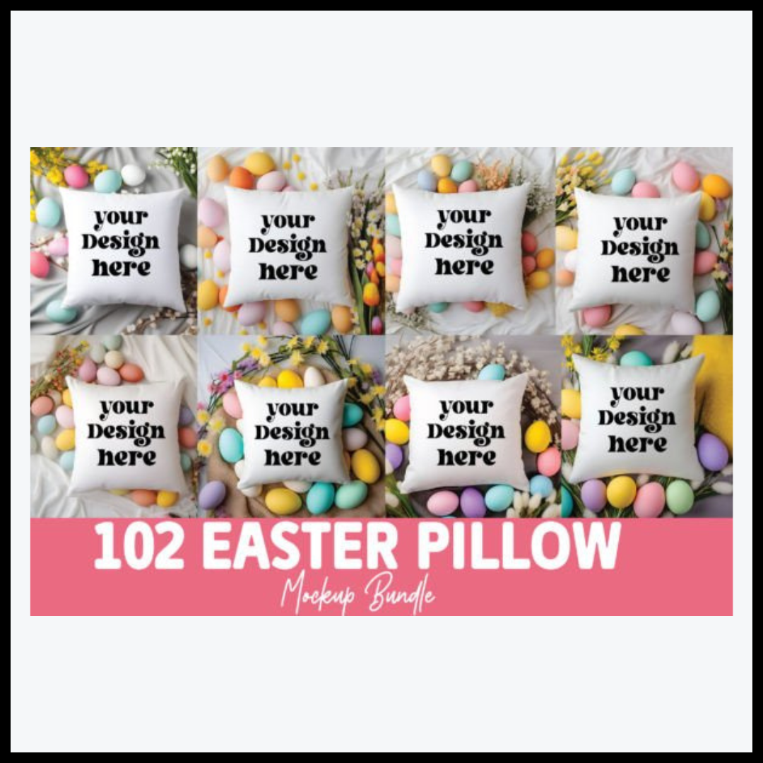 Easter Pillow Mockup Bundle